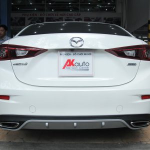 ĐỘ LIP ỐP CHIA PÔ CẢN SAU XE MAZDA 3